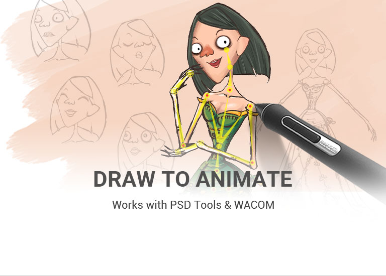 Cartoon Animator - Draw to Animate, works with PSD tools & WACOM